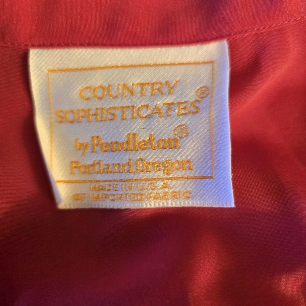 Pendleton Fuchsia Button-Up Blouse - image 4